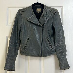 Madewell Distressed Leather Moto Jacket